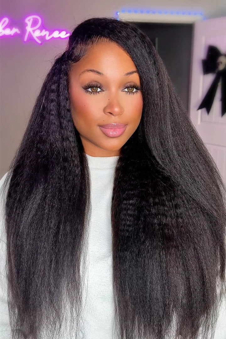 Feather crochet hair extension kinky straight human hair fe29 60g balck woman