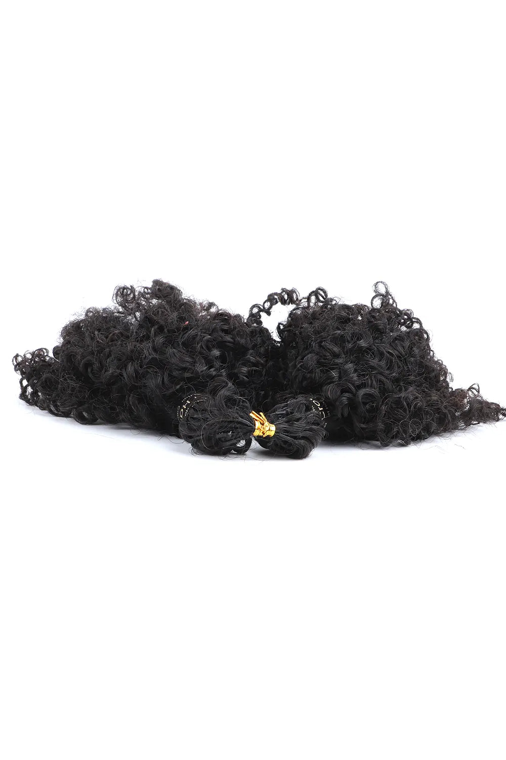 Feather Crochet Hair Extension Tight Curly Human Hair Double-Strand FE24 60g 3