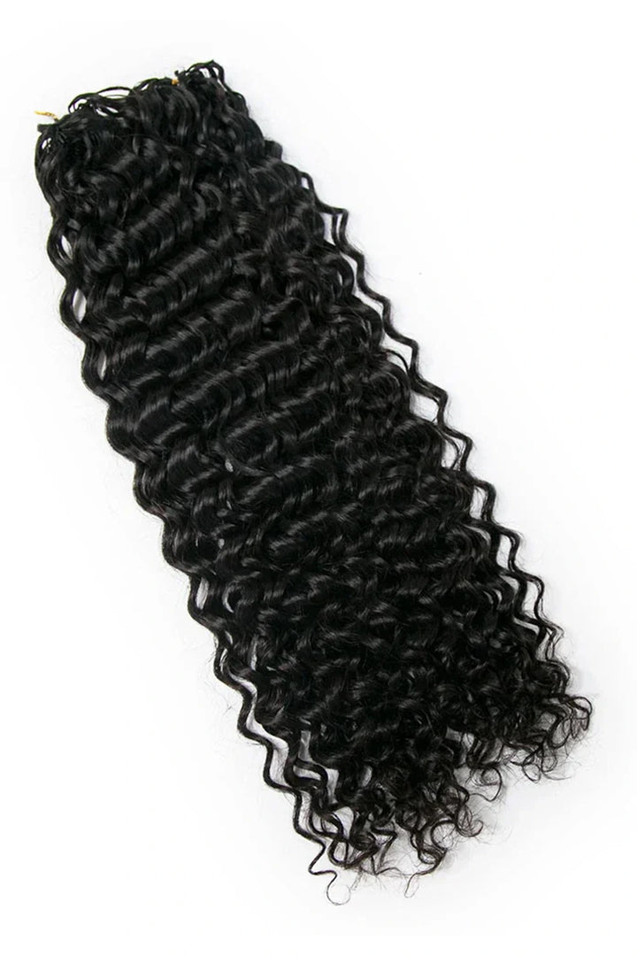 Feather Crochet Hair Extension Water Wave Human Hair Double-Strand 4