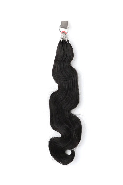 Handmade Feather Line Hair Body Wave Single-Strand with Loop
