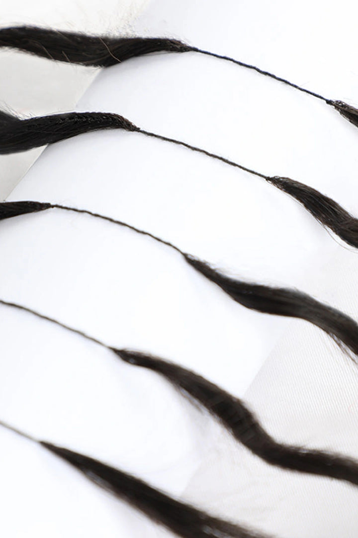 Extensions de cheveux bouclés crépus en plumes Extensions de cheveux Remy les plus légères