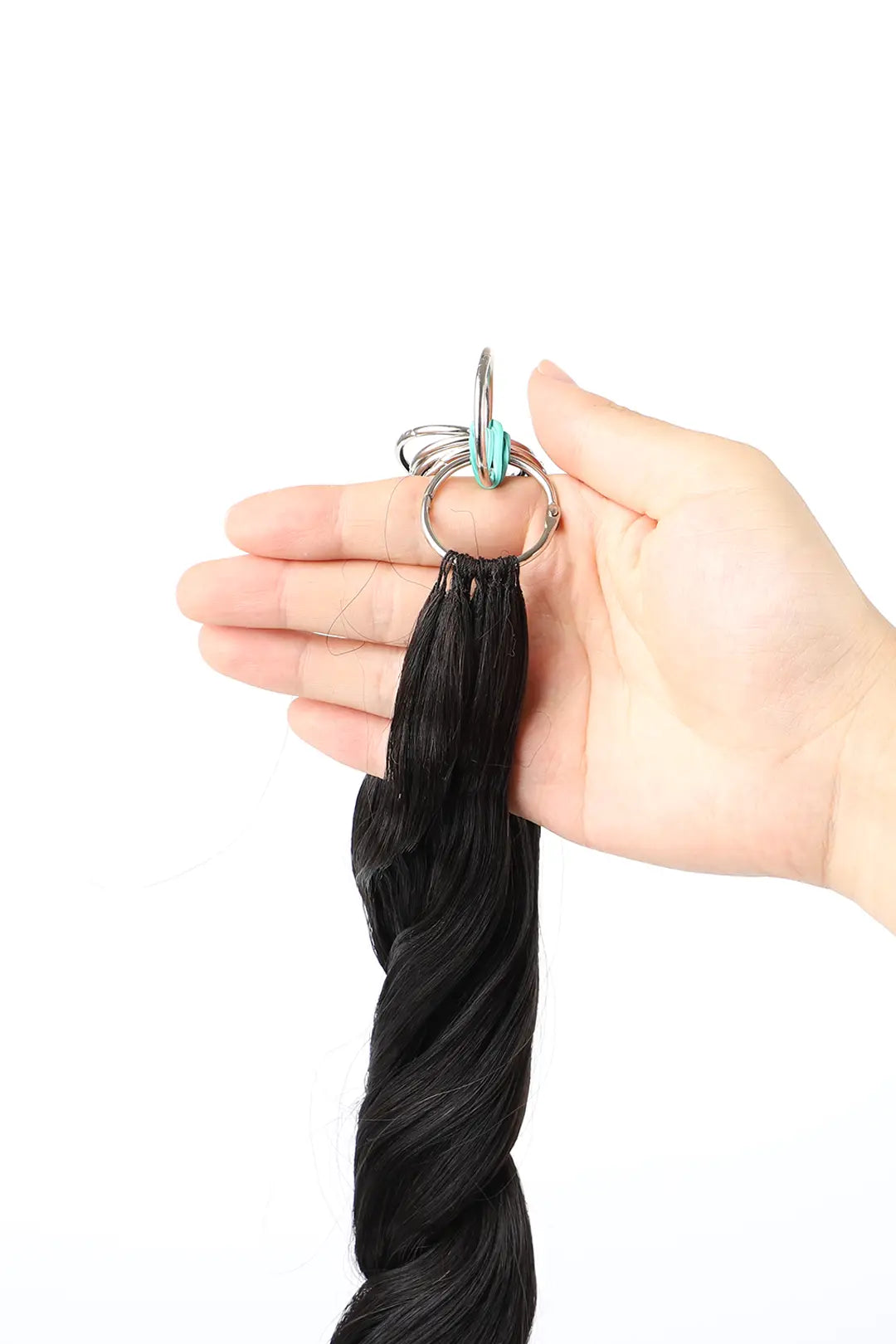 Feather Line Hair Extensions Loose Wave Single-Strand with Loop 1