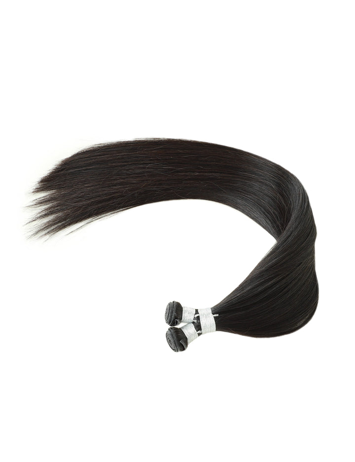 Genius Weft Hair Extensions Black Straight Cambodia Virgin Hair 1