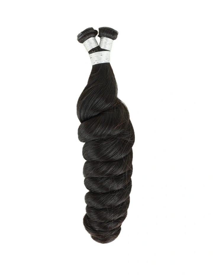 Genius Weft Hair Extensions Loose Wave Natural Black Virgin Hair