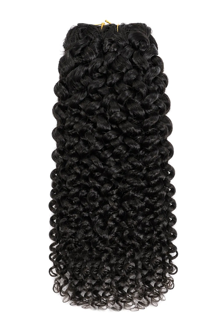 Genius Weft Hair Extensions Water Wave Black Virgin Hair
