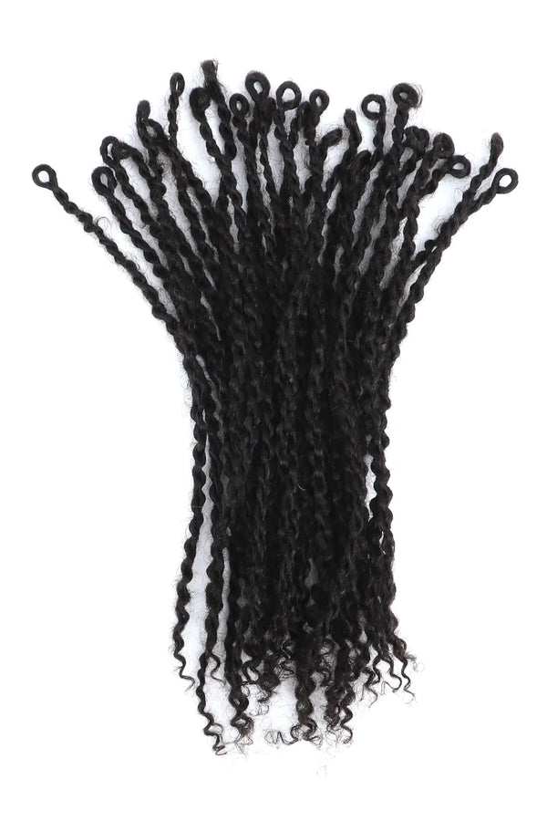 Goddess Senegalese Twists with Curly Ends Pre-looped Human Hair