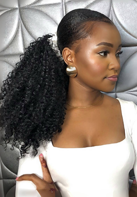 Half Wig Flexible Fit Drawstring Human Hair Seamless Wig