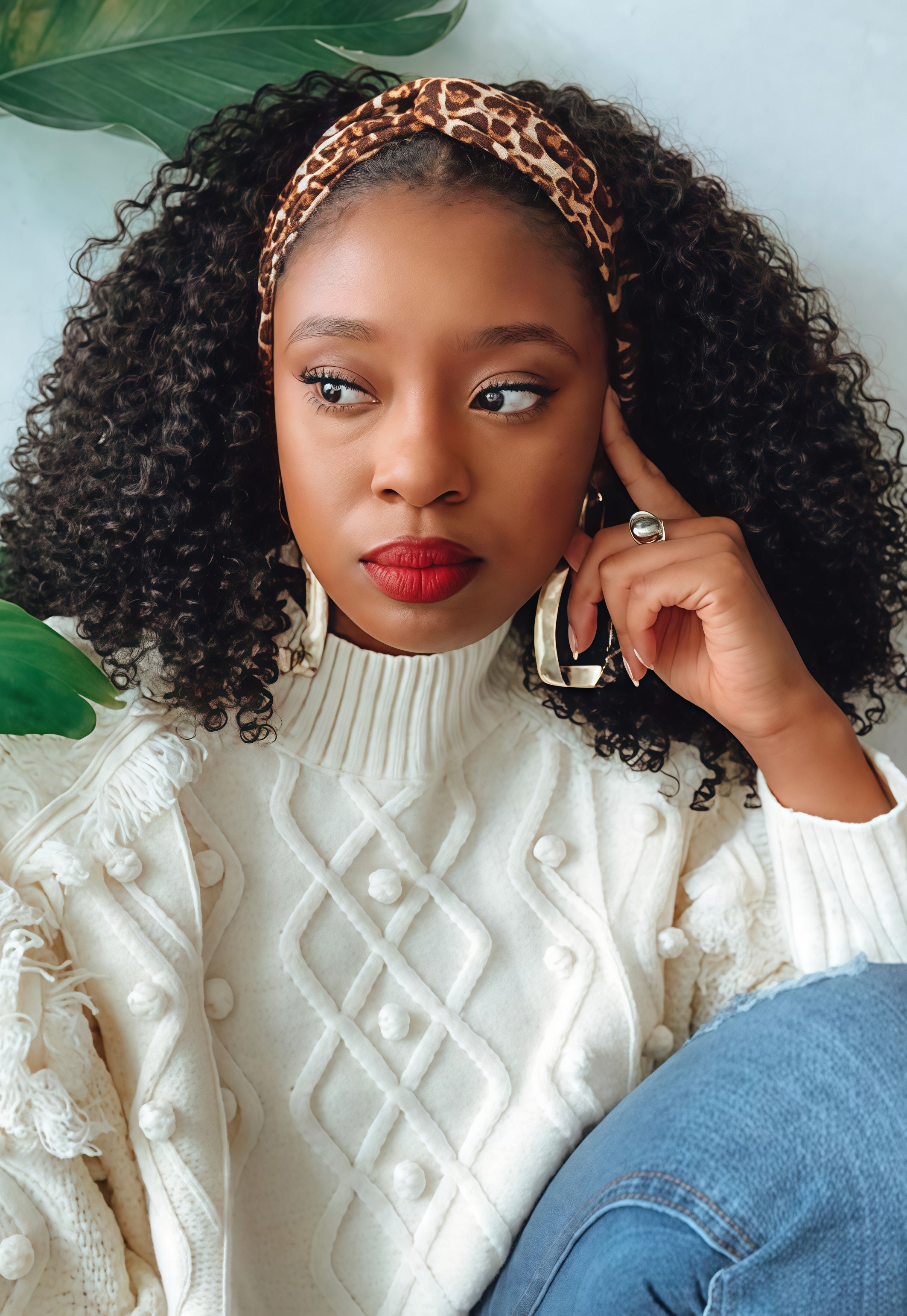 Half Wig Flexible Fit Drawstring Human Hair Seamless Wig