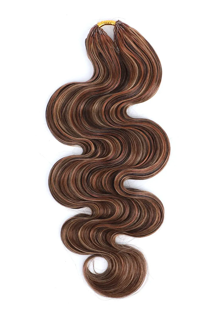 Highlight Blend #4/27/30 Body Wave Feather Crochet Human Hair