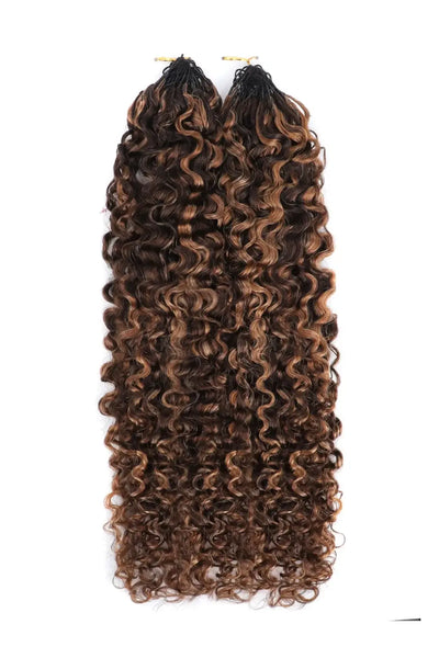 #4/30 Mixed Color Water Deep Wave Feather Crochet Human Hair