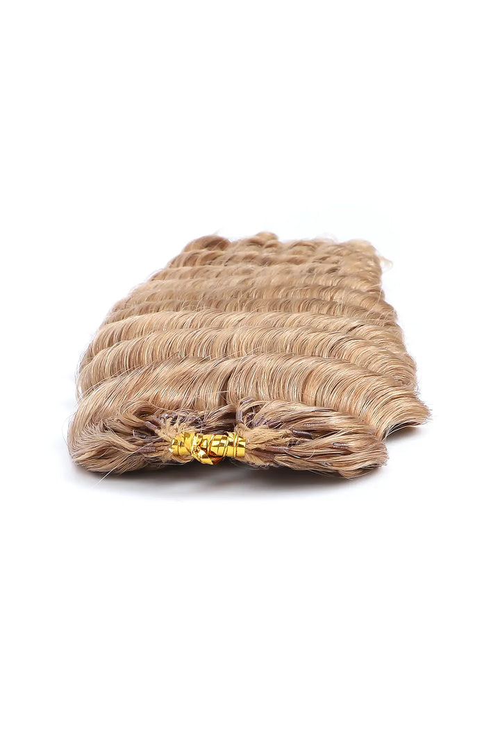 Honey Blonde #27 Deep Wave Feather Crochet Human Hair