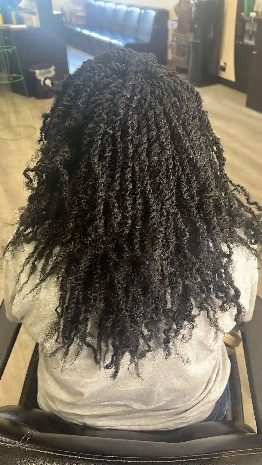 Full head rope twists hairstyle with natural texture, hairstylist located in Philadelphia, PA