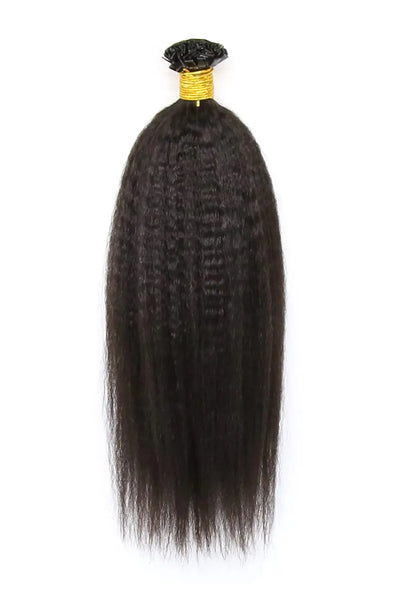 Kinky Straight | Platte punten | Voorgebonden extensions van echt haar