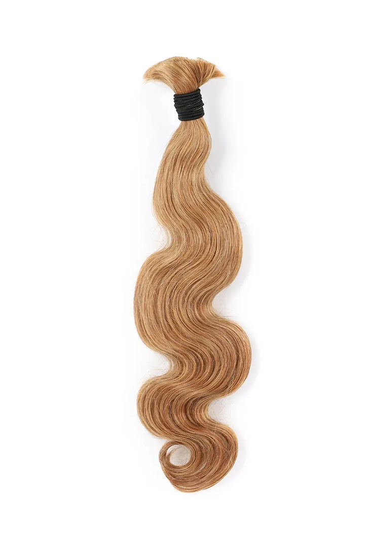 Medium Blonde Bulk Hair For Braiding Body Wave BU50