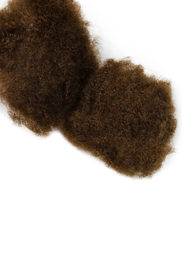 Medium Brown Afro Kinky Hair Bulk #6 for Locks and Braiding 4