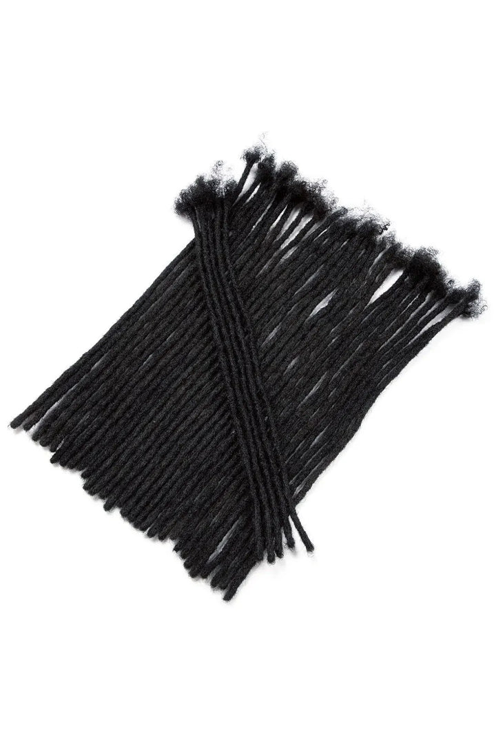 Extensions de cheveux Micro Dreadlock cheveux humains noirs naturels 10 brins