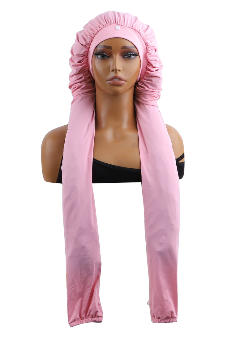 Pink Pantyhose Sleeping Bonnet