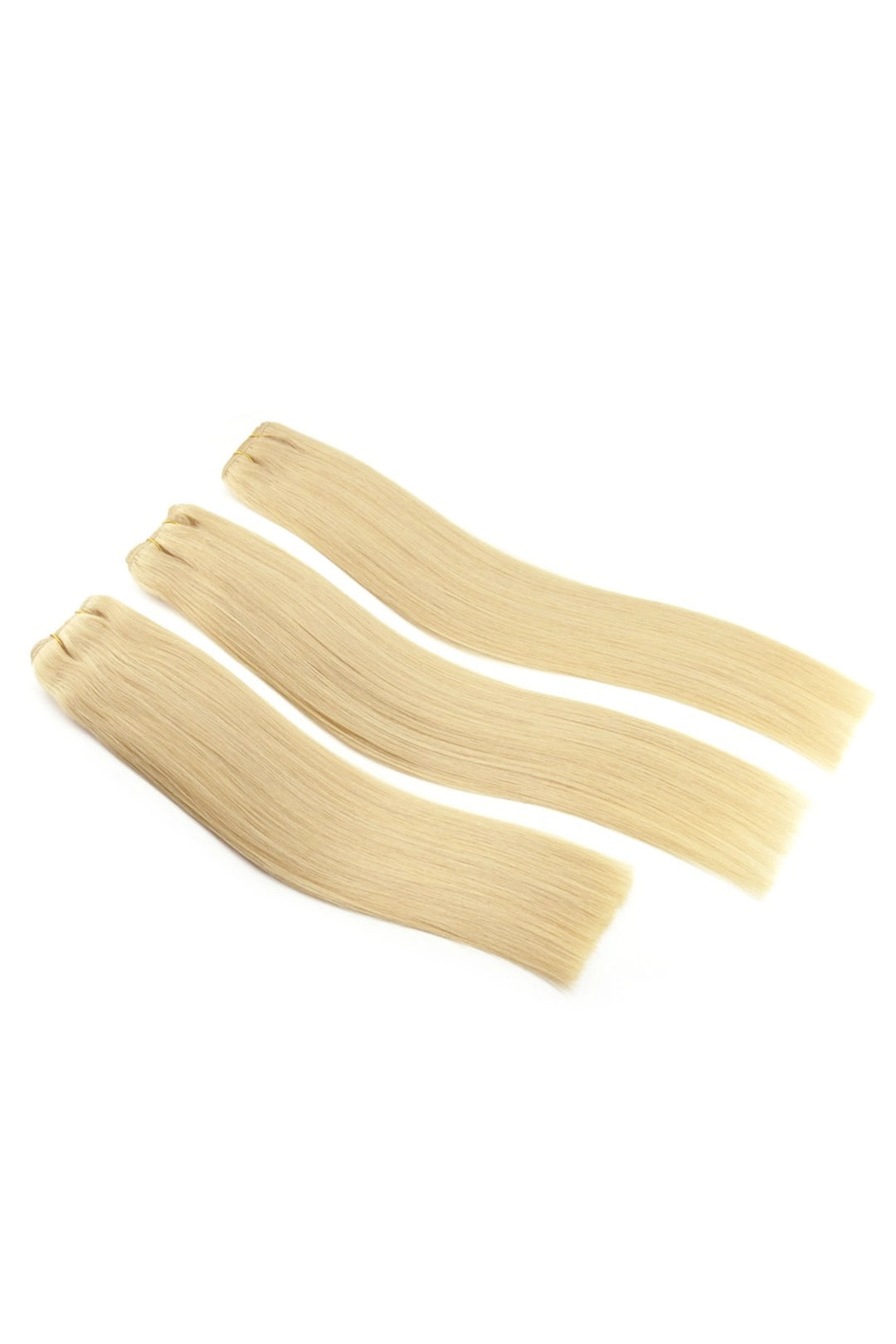Platinum Blonde Bundles #60A Sew-in Extensions Straight Virgin Hair