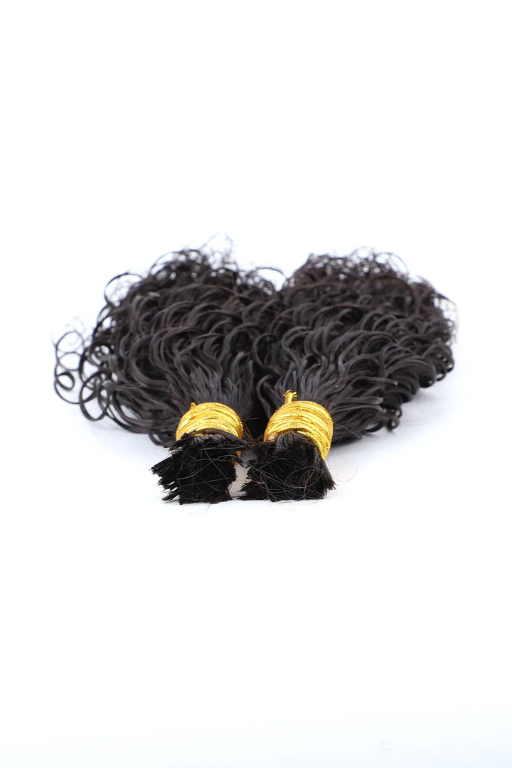 Cabello humano a granel con ondas profundas y prediseñado para trenzar, fácil de dividir