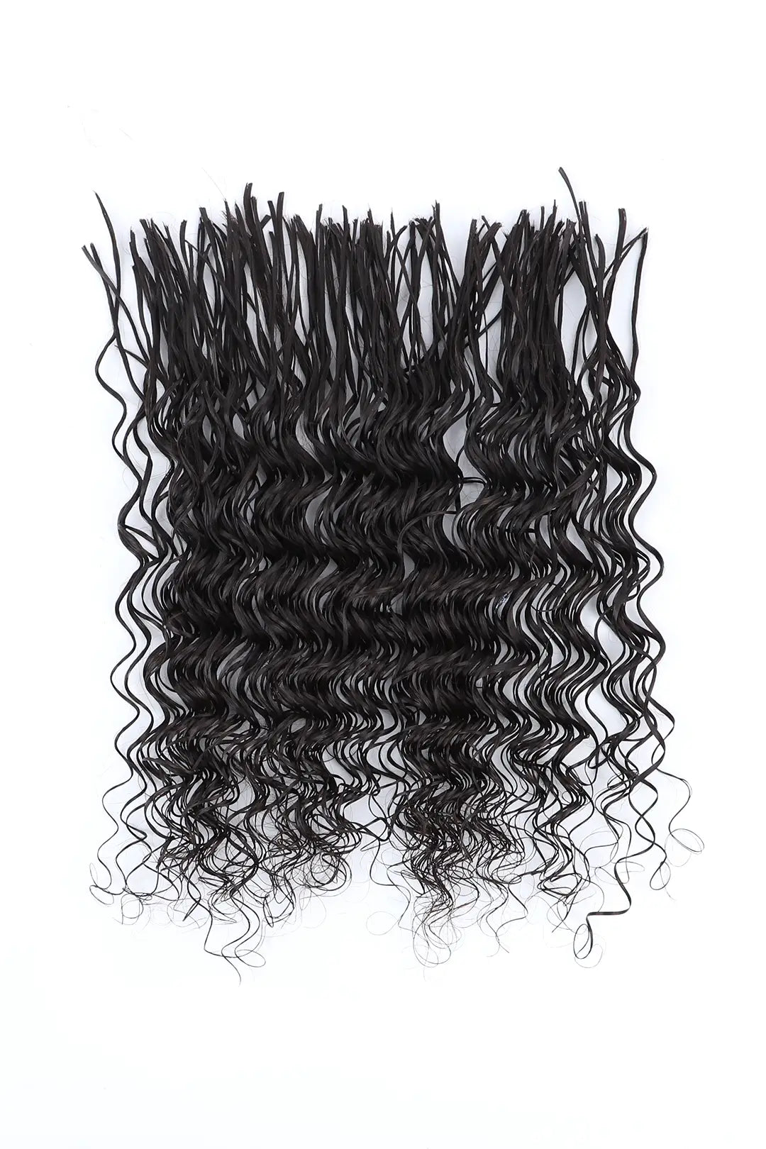 Cabello humano a granel con ondas profundas y prediseñado para trenzar, fácil de dividir