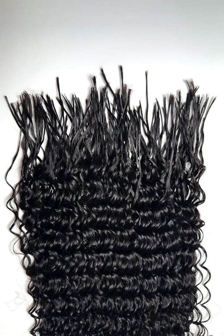 Pre-Divided Water Wave Bulk Human Hair For Braiding Easy Split