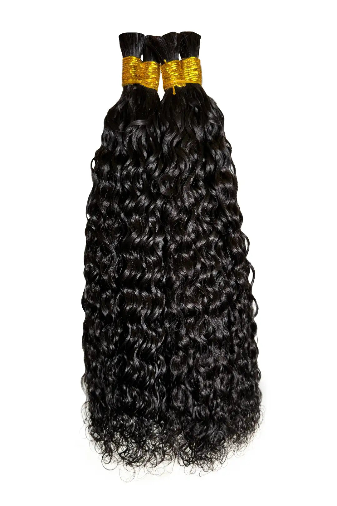 Pre-Divided Water Wave Bulk Human Hair For Braiding Easy Split 6