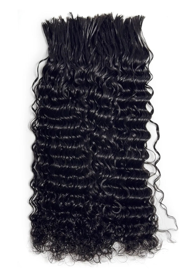 Pre-Divided Water Wave Bulk Human Hair For Braiding Easy Split BU82