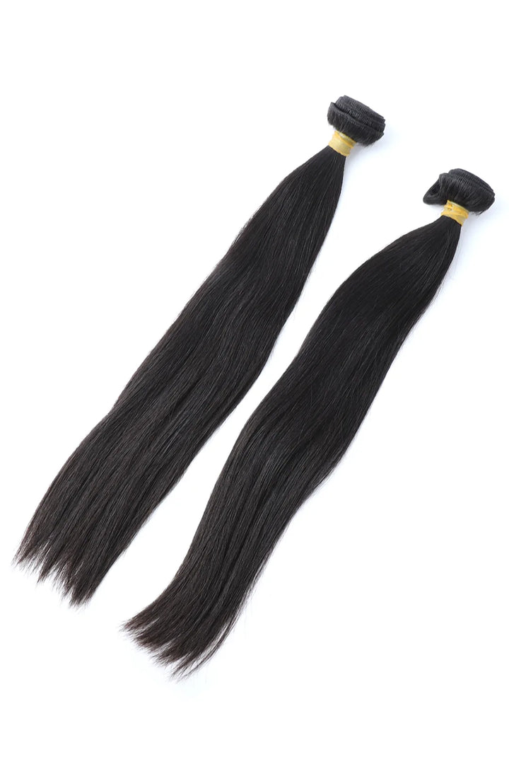 Premium Indian Raw Hair Bundle Straight Natural Color 12A 2