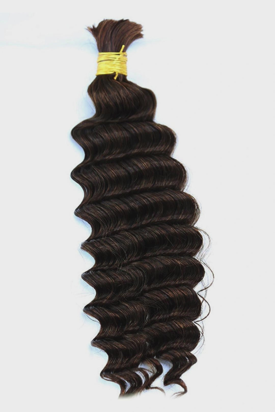 #2 Dark Brown Color Deep Wave Bulk Braiding Hair Extensions BU13