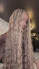 Tiktok Influencer--lyah.luxury Showing The Braiding Process Of Double Drawn Medium Blonde Bulk Hair
