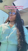 Tiktok influencer girlthatskayliegh shows the braiding process of double-drawn deep-wave bulk human hair