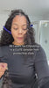 Tiktok influencer kenfetti_ shows the braiding process of water deep wave feather crochet hair extension