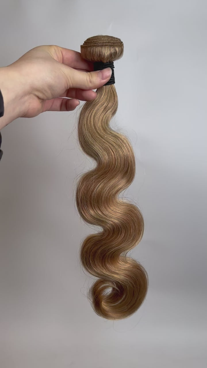 27 honey blonde body wave cambodia virgin hair bundles sew in extensions video