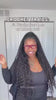 Tiktok influencer nauda370 showing the braiding process of Crochet Faux Locs Braids with Human Hair Curls Deep Wave Pre-Looped
