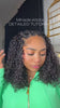Tiktok influencer emiah.f shows the braiding process of water deep wave feather crochet hair extension