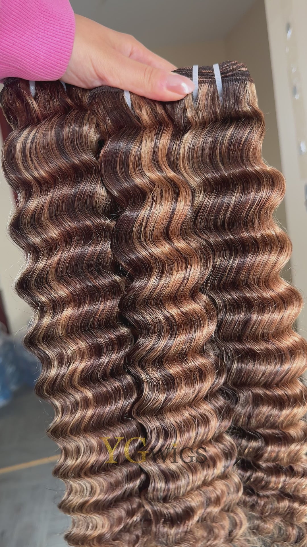 4/27/30 Piano Color Cambodia Virgin Hair Bundles Deep Wave