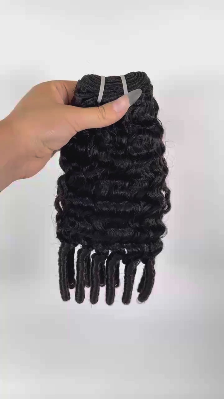Les paquets de cheveux vierges du Cambodge cousent des extensions vague profonde