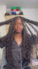 Tiktok Influencer  cece.akos Showing The Braiding Process Of Loose Wave Bulk Hair Natural Black