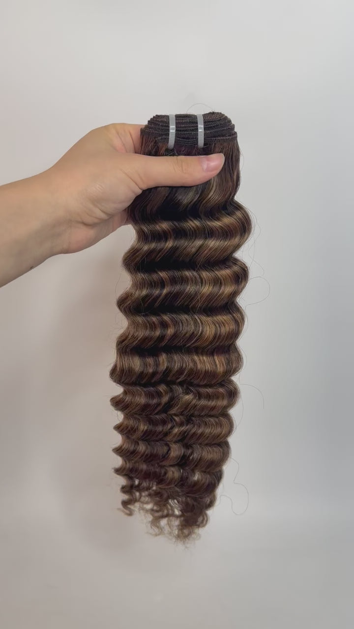 #4/27/30 Piano Color Cambodia Virgin Hair Bundles Deep Wave