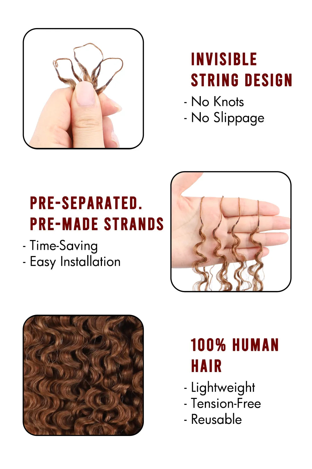 Product description of auburn brown 