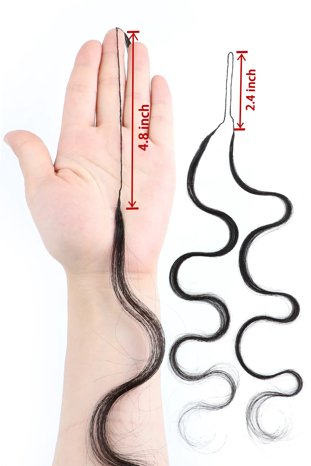 Product description of braiding feather crochet human hair loose wave long cord