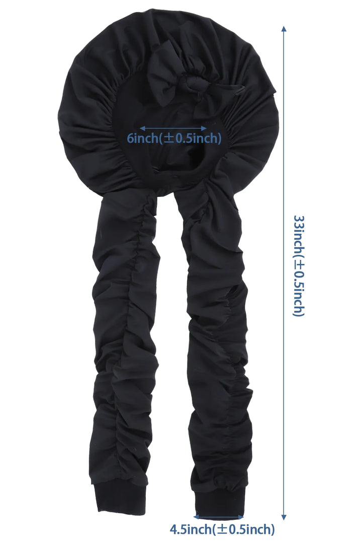 Product description of pantyhose sleeping bonnet elastic satin