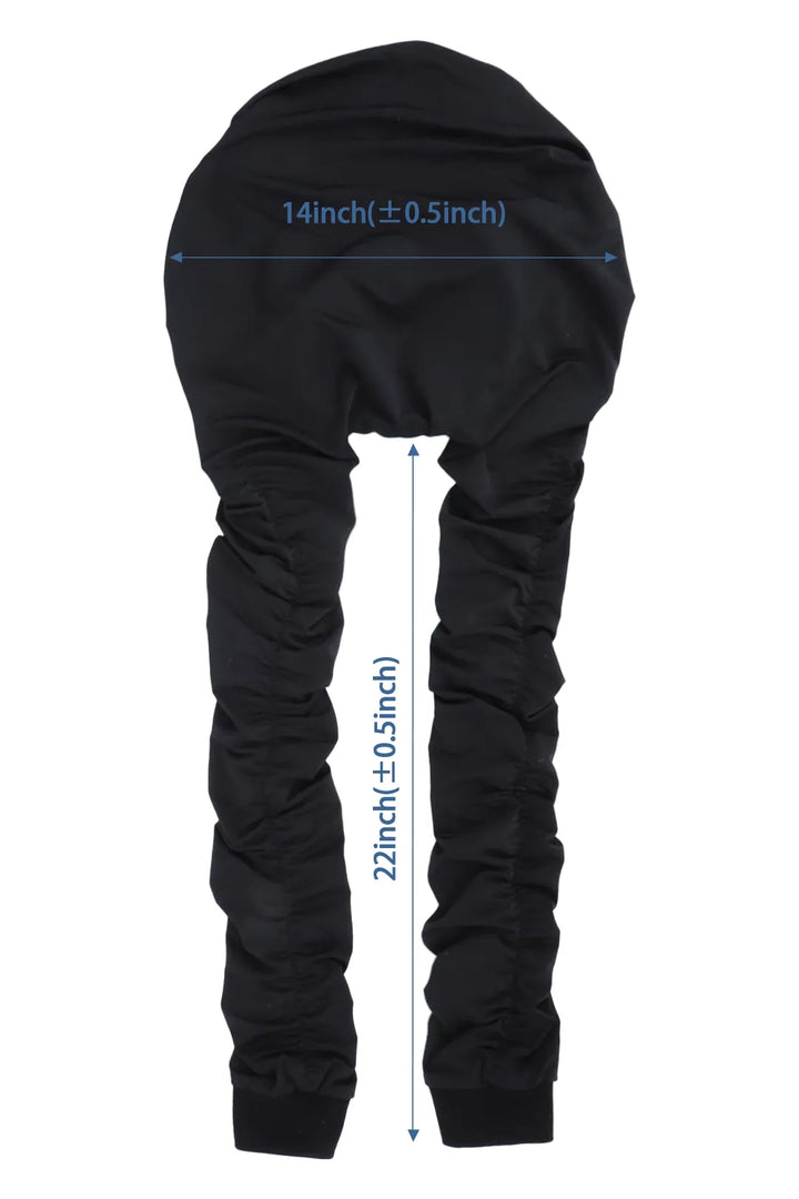 Product description of pantyhose sleeping bonnet elastic satin