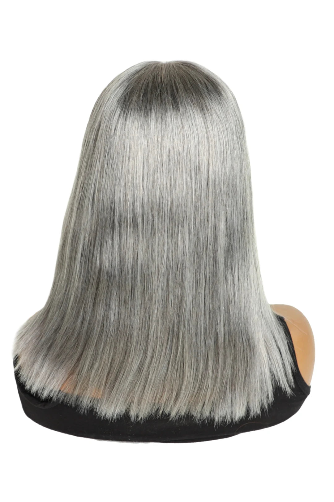 Salt and Pepper Bob 12 Inch 5x5 HD Closure Wig 3