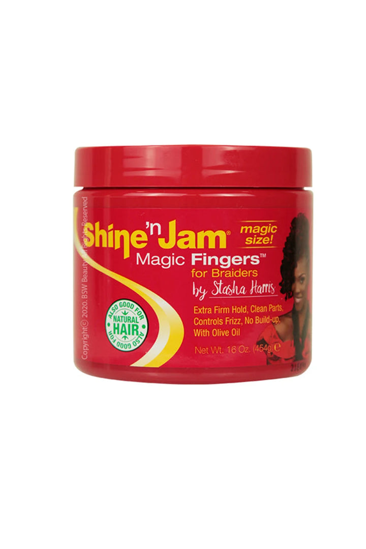 Shine 'n Jam Magic Fingers For Braiders Extra Firm Hold 16Oz