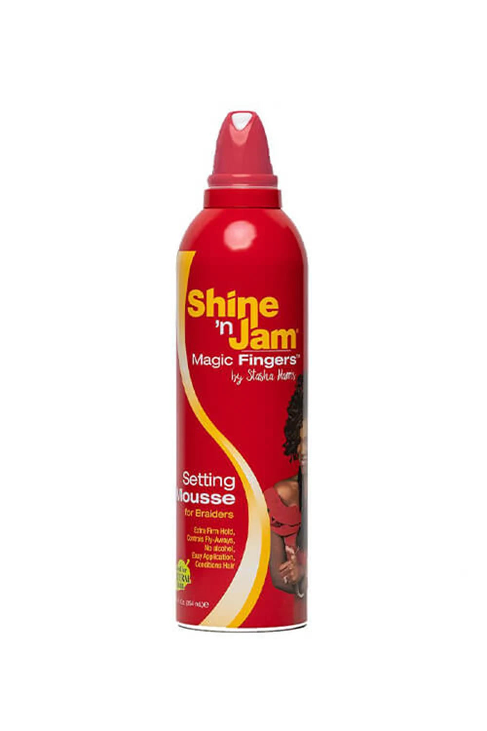 Shine 'n Jam Magic Fingers Setting Mousse For Braiders 12 fl Oz