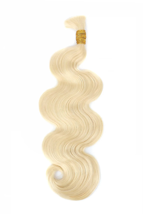 Einfach gezogene 613 Blond Body Wave Echthaarsträhnen für Flechtfrisuren