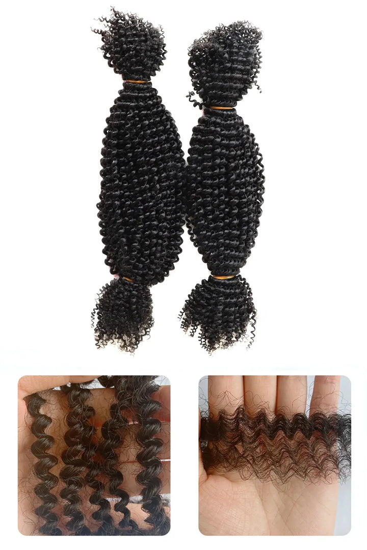 Springy Afro Twist Marley Hair Natural Black Human Hair 1