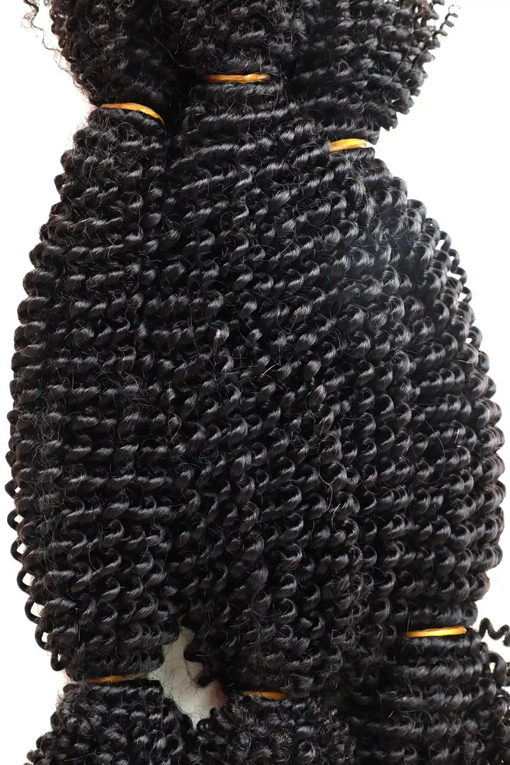 Springy Afro Twist Marley Hair Natural Black Human Hair 1