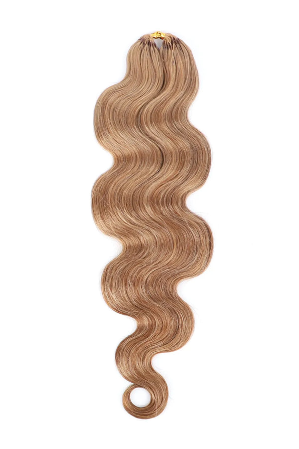 Strawberry Blonde #27 Body Wave Feather Crochet Human Hair 60g